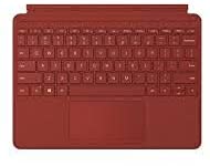 MICROSOFT Surface Accessories MICROSOFT Surface GO Type Cover - Keyboard - with TRACKPAD, Accelerometer - Backlit - English - Poppy RED - for Surface GO, GO 2