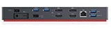 Lenovo USA ThinkPad Thunderbolt 3 Dock Gen 2 135W (40AN0135US) Dual UHD 4K Display Capability, 2 HDMI, 2 DP, USB-C, USB 3.1, Black