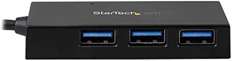 StarTech.com 4-Port USB 3.0 Hub - Powered USB 3.1 Gen 1 Hub - USB-C to 1x USB-C and 3X USB-A Adapter - USB-C Port Expander (HB30C3A1CFB)