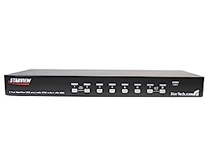 2CN6221 - StarTech.com 8 Port Rackmount USB VGA KVM Switch w/ Audio (Audio Cables Included) - Dealtargets.com