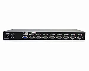 2CN6221 - StarTech.com 8 Port Rackmount USB VGA KVM Switch w/ Audio (Audio Cables Included) - Dealtargets.com