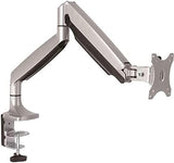 StarTech.com Desk Mount Monitor Arm - Heavy Duty Ergonomic VESA Monitor Arm - Single Display up to 9kg - Full Motion, Height Adjustable, Articulating - Aluminum - C-Clamp/Grommet - Silver (ARMPIVOTHD) Silver Full-Motion Arm