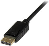 StarTech.com 6ft (1.8m) DisplayPort to DVI Cable - 1080p Video - Active DisplayPort to DVI Adapter Cable - DisplayPort to DVI-D Cable Single Link - DP 1.2 to DVI Monitor Cable Converter (DP2DVIMM6BS) 6 ft / 2 m