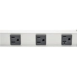 Tripp Lite 12 Outlet Bench &amp; Cabinet Power Strip, 36 in. Length, 20A, 15ft Cord with 5-20P Plug (PS361220),Black/Gray 20 Amp + 15 ft. Cord Outlet