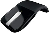 Microsoft Arc Touch Mouse - Mouse - Right and Left-Handed - Optical - 2 Buttons - Wireless - 2.4 GHz - USB Wireless Receiver - Black