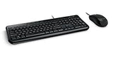 Microsoft Wired Desktop 600: Keyboard and Mouse Combo, Wired, Multi-Media Combo Keyboard, Comfortable, Membrane Switches (English)