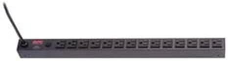 APC Rack Mount PDU, Basic 100V-120V/15A, (14) Outlets, 0U Vertical Rackmount (AP9567) Basic 15A Vertical Mount