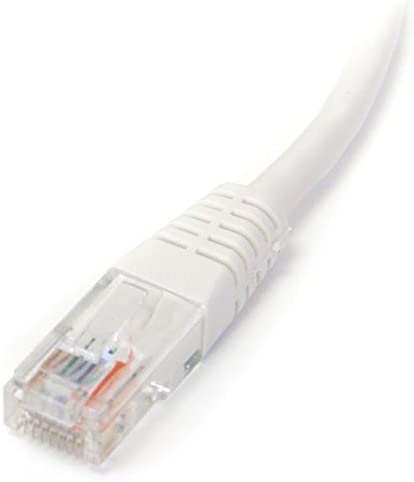 StarTech.com Cat5e Ethernet Cable - 10 ft - White - Patch Cable - Molded Cat5e Cable - Network Cable - Ethernet Cord - Cat 5e Cable - 10ft (M45PATCH10WH) 10 ft / 3m White