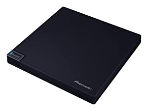 PIONEER BDR-XD08UMB-S Pinnacle of The XD08 Series with a Matte-Black Body USB 3.2 Gen1 (USB Type-C) / 2.0 Slim Portable BD/DVD/CD Writer Features The Latest high-Grade Rubber Coating