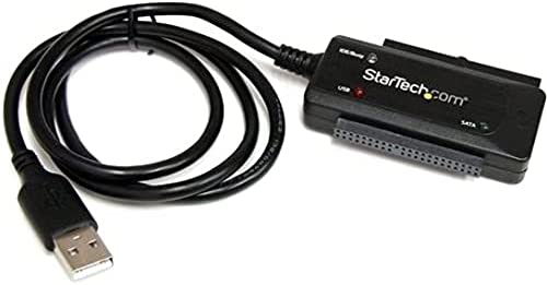 StarTech.com USB 2.0 to IDE SATA Adapter - 2.5 / 3.5" SSD / HDD - USB to IDE &amp; SATA Converter Cable - USB Hard Drive Adapter (USB2SATAIDE),Black 2.5 Inch/3.5 Inch SATA/IDE USB 2.0