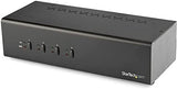 StarTech.com 4 Port Dual Monitor DVI KVM Switch - Dual Screen Display Compact USB KVM Switch with Integrated USB 3.0 Hub &amp; Audio - Dual View KVM - Dell HP Apple Lenovo - TAA Compliant (SV431DD2DU3A) Audio | USB 3.0 Hub