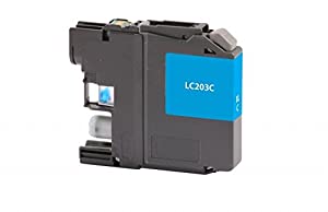 Clover imaging group CIG Remanufactured High Yield Cyan Ink Cartridge (Alternative for Brother LC203C) (550 Yield)
