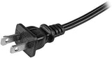 StarTech.com 6ft (2m) Laptop Power Cord, NEMA 1-15P to C7, 10A 125V, 18AWG, Laptop Computer Replacement Cord, Printer Power Cable, Laptop Charger Cord, Laptop Power Brick Cord - UL Listed (PXT101NB) 6 ft Black