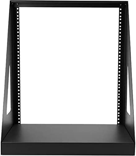 StarTech.com 12U Heavy Duty 2 Post Open Frame Network Rack - 350lbs - 19" Free Standing Desktop Rack for Computer, AV, Media, IT Equipment (2POSTRACK12) 12U 12u Rack