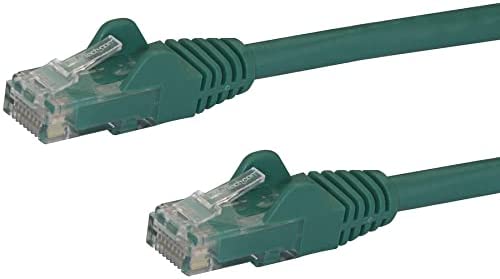 StarTech.com 9ft CAT6 Ethernet Cable - Green CAT 6 Gigabit Ethernet Wire -650MHz 100W PoE RJ45 UTP Network/Patch Cord Snagless w/Strain Relief Fluke Tested/Wiring is UL Certified/TIA (N6PATCH9GN) Green 9 ft / 2.74 m 1 Pack