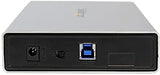 StarTech.com 3.5in Silver Aluminum USB 3.0 External SATA III SSD / HDD Enclosure with UASP - Portable USB 3 3.5" SATA Hard Drive Enclosure (S3510SMU33) Silver USB 3.0