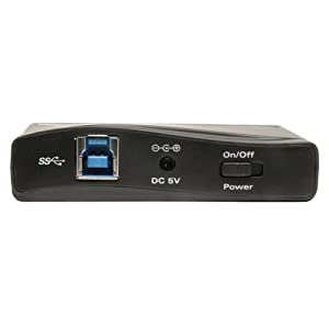 Tripp Lite 4-Port USB-A 3.0 SuperSpeed Hub, 5 Gbps Transfer Speed USB Type-A (U360-004-R),Black 4-Port Hub