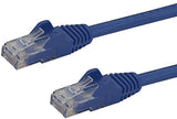 StarTech.com 100ft CAT6 Ethernet Cable - Blue CAT 6 Gigabit Ethernet Wire -650MHz 100W PoE++ RJ45 UTP Category 6 Network/Patch Cord Snagless Fluke Tested UL/TIA Certified (N6PATCH100BL) Blue 100 ft / 30 m 1 Pack
