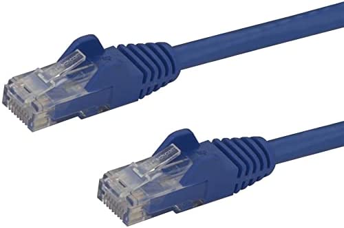 StarTech.com 6ft CAT6 Ethernet Cable - Blue CAT 6 Gigabit Ethernet Wire -650MHz 100W PoE RJ45 UTP Network/Patch Cord Snagless w/Strain Relief Fluke Tested/Wiring is UL Certified/TIA (N6PATCH6BL) Blue 6 ft / 1.82 m 1 Pack