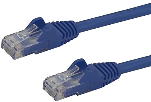 StarTech.com 12ft CAT6 Ethernet Cable - Blue CAT 6 Gigabit Ethernet Wire -650MHz 100W PoE RJ45 UTP Network/Patch Cord Snagless w/Strain Relief Fluke Tested/Wiring is UL Certified/TIA (N6PATCH12BL) Blue 12 ft / 3.6 m 1 Pack