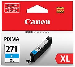 Canon CLI-271XL Cyan Compatible to TS5020,TS6020,TS8020,TS9020 Printers Canon CLI-271 XL Cyan XL Ink Tank Ink Tank