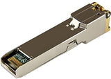StarTech.com Cisco GLC-T Compatible SFP Module - 1000BASE-T - SFP to RJ45 Cat6/Cat5e - 1GE Gigabit Ethernet SFP - RJ-45 100m - Cisco Firepower, ASR920, IE2000 (GLCTST) GLC-T Single