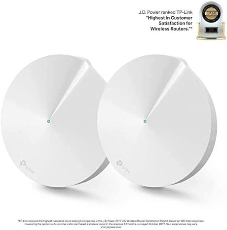 TP-Link Deco Smart Hub &amp; Whole Home Mesh WiFi System - AC2200 Gigabit, ZigBee &amp; Bluetooth Smart Hub, Tri-Band, Support Parental Controls/Anitivirus, Works with Alexa (Deco M9 Plus 2-Pack)