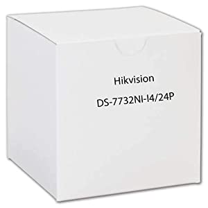 Hikvision usa HIKVISION NVR, 32-Channel, H264+/H264H265, up to 12MP, Integrated 24-Port PoE, HDMI,4-SATA, No HDD/DS-7732NI-I4/24P /