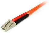 StarTech.com 2m Fiber Optic Cable - Multimode Duplex 50/125 - LSZH - LC/SC - OM2 - LC to SC Fiber Patch Cable - LC Male Network - SC Male Network - 6.4ft