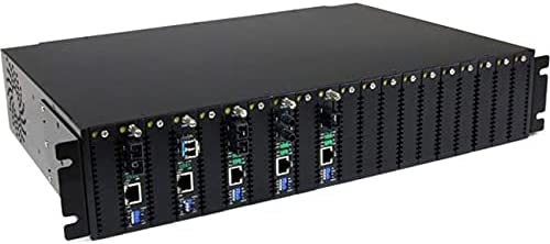 StarTech.com Multimode (MM) LC Fiber Media Converter for 1Gbe Network - 550m Range - Gigabit Ethernet - 850nm - with SFP Transceiver (ET91000LC2) Unmanaged Chassis Mount