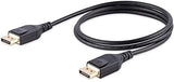 StarTech.com 1m VESA Certified DisplayPort 1.4 Cable - 8K 60Hz HBR3 HDR - 3ft Super UHD DisplayPort to DisplayPort Monitor Cord - Ultra HD 4K 120Hz DP 1.4 Slim Video Cable M/M DP Connector (DP14MM1M) 3 ft / 1 m