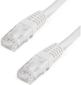 StarTech.com 1ft CAT6 Ethernet Cable - White CAT 6 Gigabit Ethernet Wire -650MHz 100W PoE++ RJ45 UTP Molded Category 6 Network/Patch Cord w/Strain Relief/Fluke Tested UL/TIA Certified (C6PATCH1WH) White 1 ft / 0.3 m 1 Pack