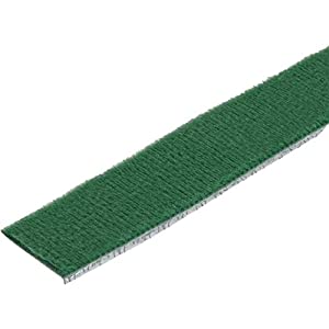 StarTech.com 25ft Hook and Loop Roll - Cut-to-Size Reusable Cable Ties - Bulk Industrial Wire Fastener Tape/Adjustable Fabric Wraps Green/Resuable Self Gripping Cable Management Straps (HKLP25GN) 25 ft Green