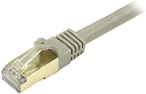 StarTech.com 15ft CAT6a Ethernet Cable - 10 Gigabit Shielded Snagless RJ45 100W PoE Patch Cord - 10GbE STP Network Cable w/Strain Relief - Gray Fluke Tested/Wiring is UL Certified/TIA (C6ASPAT15GR) 15 ft / 4.5m Gray