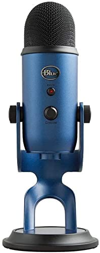 Blue microphones Blue Yeti USB Microphone for Recording, Streaming, Gaming, Podcasting on PC and Mac, Condenser Mic for Laptop or Computer with Blue VO!CE Effects, Adjustable Stand, Plug and Play – Midnight Blue