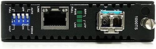 StarTech.com Multimode (MM) LC Fiber Media Converter for 1Gbe Network - 550m Range - Gigabit Ethernet - 850nm - with SFP Transceiver (ET91000LC2) Unmanaged Chassis Mount