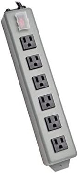 Tripp Lite 6 Outlet Waber Industrial Power Strip, 6ft Cord with 5-15P Plug (6SP) blue 6 Outlet, 6ft Cord Power Strip