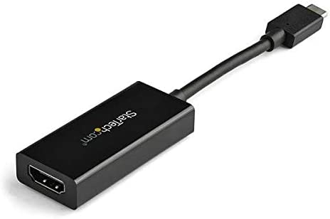 StarTech.com USB C to HDMI Adapter - 4K 60Hz Video, HDR10 - USB-C to HDMI 2.0b Adapter Dongle - USB Type-C DP Alt Mode to HDMI Monitor/Display/TV - USB C to HDMI Converter (CDP2HD4K60H) Black 4K 60Hz HDR10