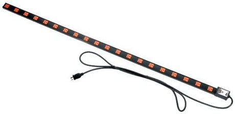 Middle atlantic Long 20 Outlet, Single 20 Amp Circuit Thin Power Strip with Cord Termination: Cord w/NEMA L5-20P Plug