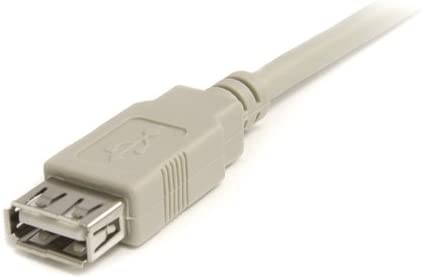 StarTech.com 6 ft USB 2.0 Extension Cable A to A - M/F - USB Extension Cable - USB (M) to USB (F) - 6 ft - Molded - USBEXTAA_6, Beige Beige 6ft