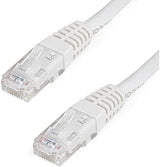 StarTech.com 75ft CAT6 Ethernet Cable - White CAT 6 Gigabit Ethernet Wire -650MHz 100W PoE++ RJ45 UTP Molded Category 6 Network/Patch Cord w/Strain Relief/Fluke Tested UL/TIA Certified (C6PATCH7WH) White 7 ft / 2.1 m 1 Pack