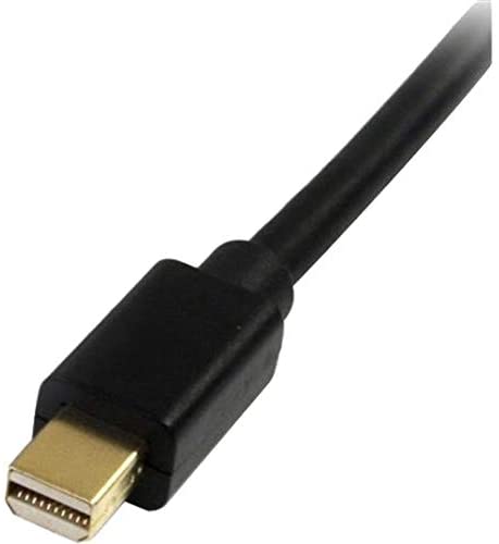 StarTech.com 10ft Mini DisplayPort to DisplayPort Cable - M/M - mDP to DP 1.2 Adapter Cable - Thunderbolt to DP w/ HBR2 Support (MDP2DPMM10) , Black 10 ft / 3 m Black