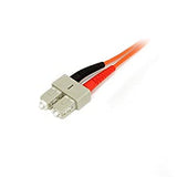 StarTech.com 3m Fiber Optic Cable - Multimode Duplex 50/125 - LSZH - LC/SC - OM2 - LC to SC Fiber Patch Cable (50FIBLCSC3)