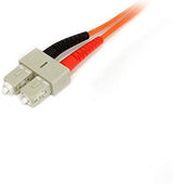 StarTech.com 2m Fiber Optic Cable - Multimode Duplex 50/125 - LSZH - LC/SC - OM2 - LC to SC Fiber Patch Cable - LC Male Network - SC Male Network - 6.4ft