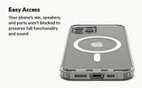 Belkin MagSafe Compatible iPhone 12 Mini Case with Antimicrobial Treated Coating, Built in Magnets and Raised Edge Bumper for Camera Protection