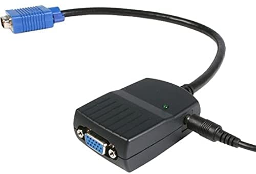 StarTech.com 2 Port VGA Video Splitter - USB Powered - 2048x1536 - VGA Video Monitor Splitter Dual Port (ST122LE) Black 2 Port (USB Powered)