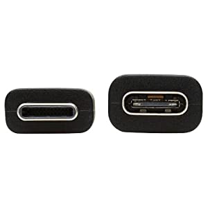Tripp Lite USB-C Extension Cable (M/F), USB 3.2 Gen 1, Thunderbolt 3, Black, 5 Gbps, 60W Power Delivery Charging, 20 Volts 3 Amps, 6 Feet / 1.8 Meters, (U421-006) 6 ft / 1.8M
