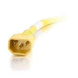 C2g/ cables to go C2G Power Cord, Short Extension Cord, Power Extension Cord, 14 AWG, Yellow, 6 Feet (1.82 Meters), Cables to Go 17556 Yellow 6 Feet C14 to C13 14/3 Cord