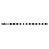 Tripp Lite 12 Outlet Bench &amp; Cabinet Power Strip, 6 ft. Cord with 5-15P Plug, 120V, 36 in. Length, Metal, (PS361206),Black/Gray 15A + 6 ft. Cord Outlet