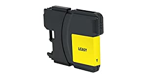 Inksters of america CIG Remanufactured High Yield Yellow Ink Cartridge (Alternative for Brother LC61Y, LC65Y) (750 Yield)
